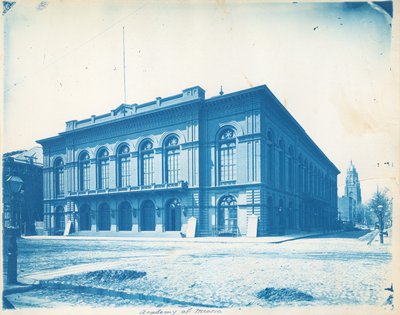 Accademia di Musica, Broad e Locust Streets, Filadelfia, PA, c.1865 da American Photographer